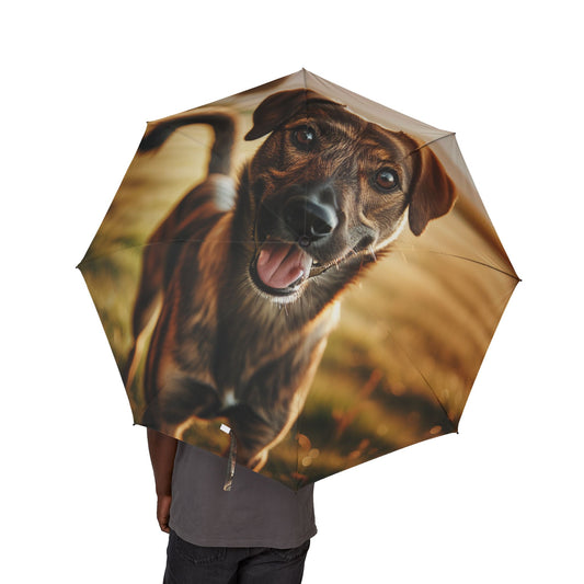 Mountain Cur Semi-Automatic Foldable Umbrella