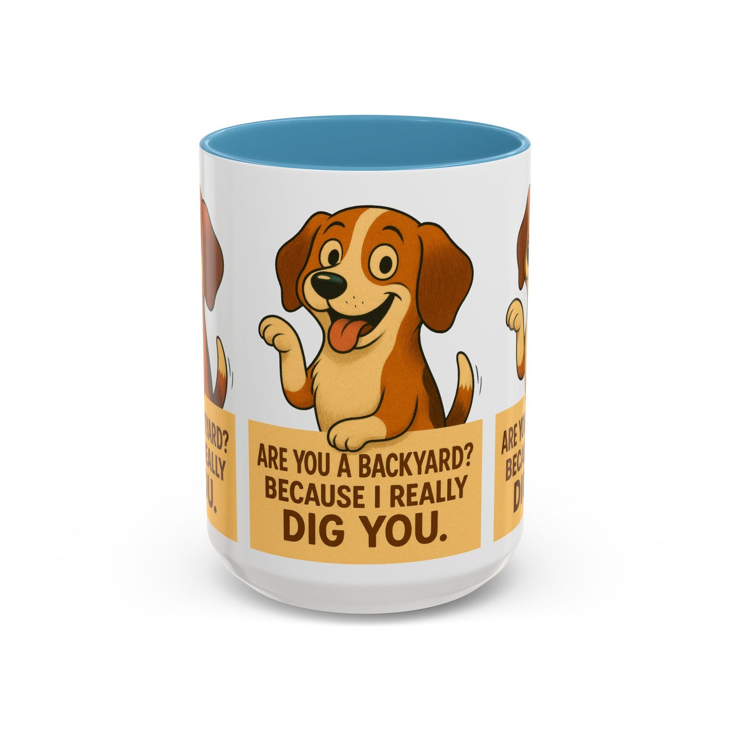 Backyard Dig Accent Coffee Mug - Perfect Gift for Dog Lovers