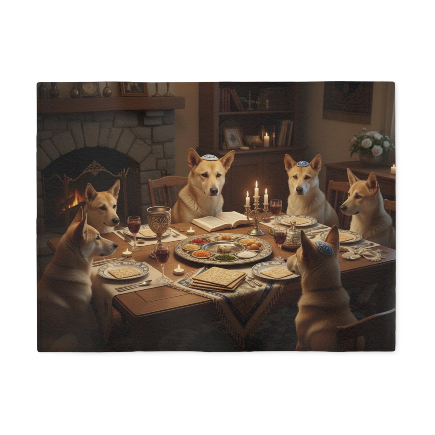 Passover Seder Pet Bed Blanket