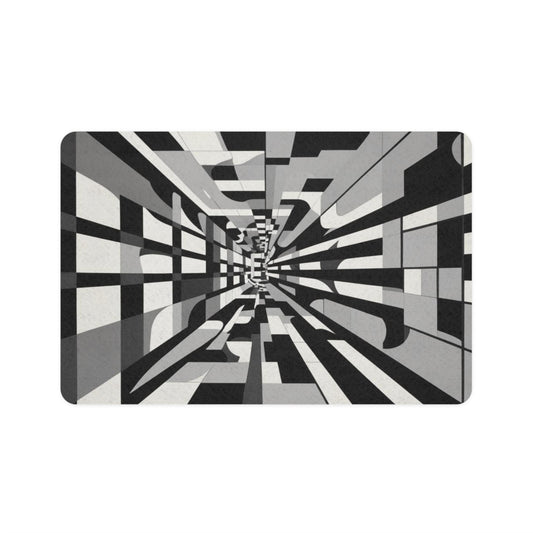 Pet Food Mat (12x18) - Optical Illusion