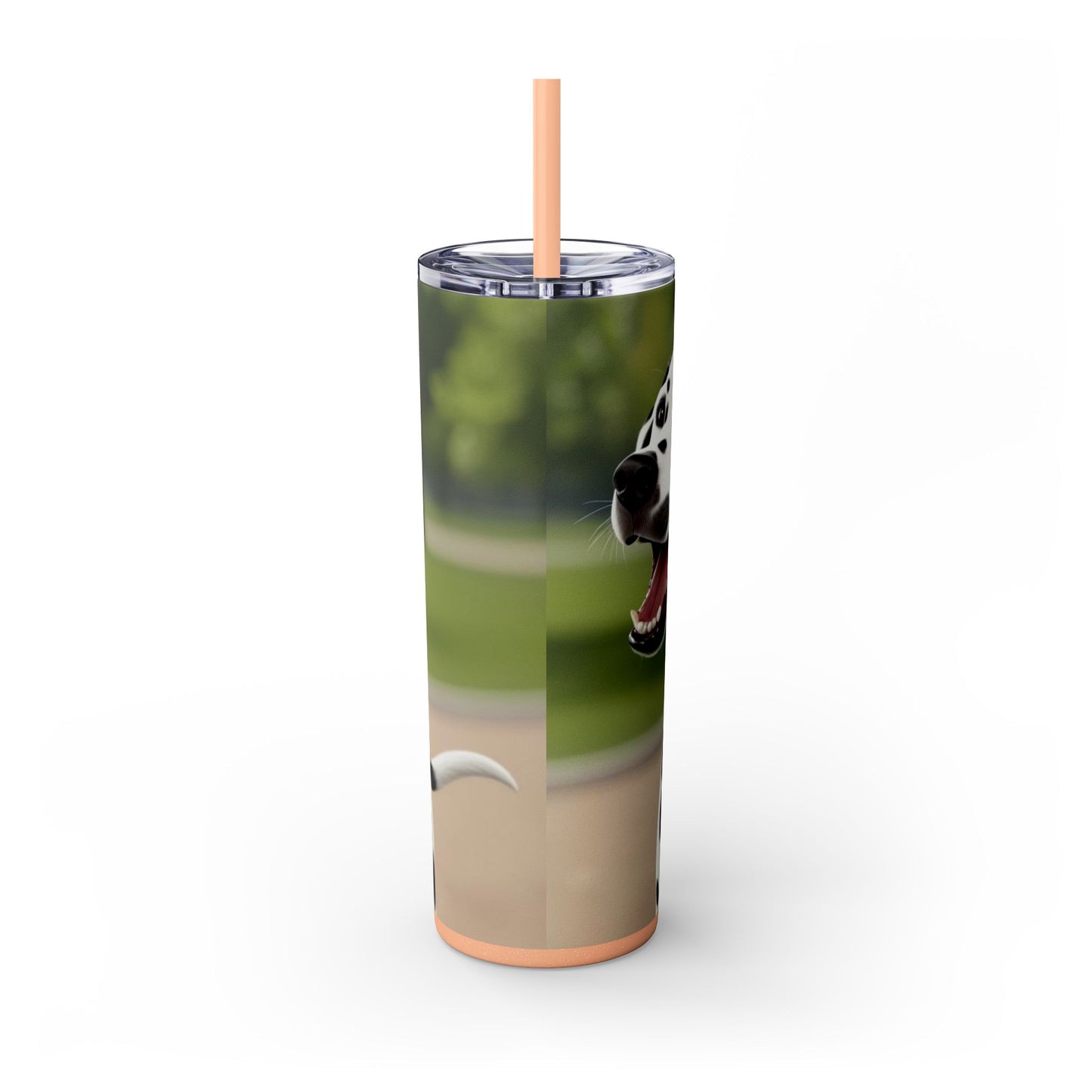 Skinny Tumbler with Straw – 20 oz Stainless Steel Cup