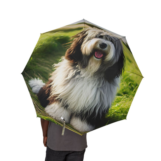 Schapendoes Semi-Automatic Foldable Umbrella