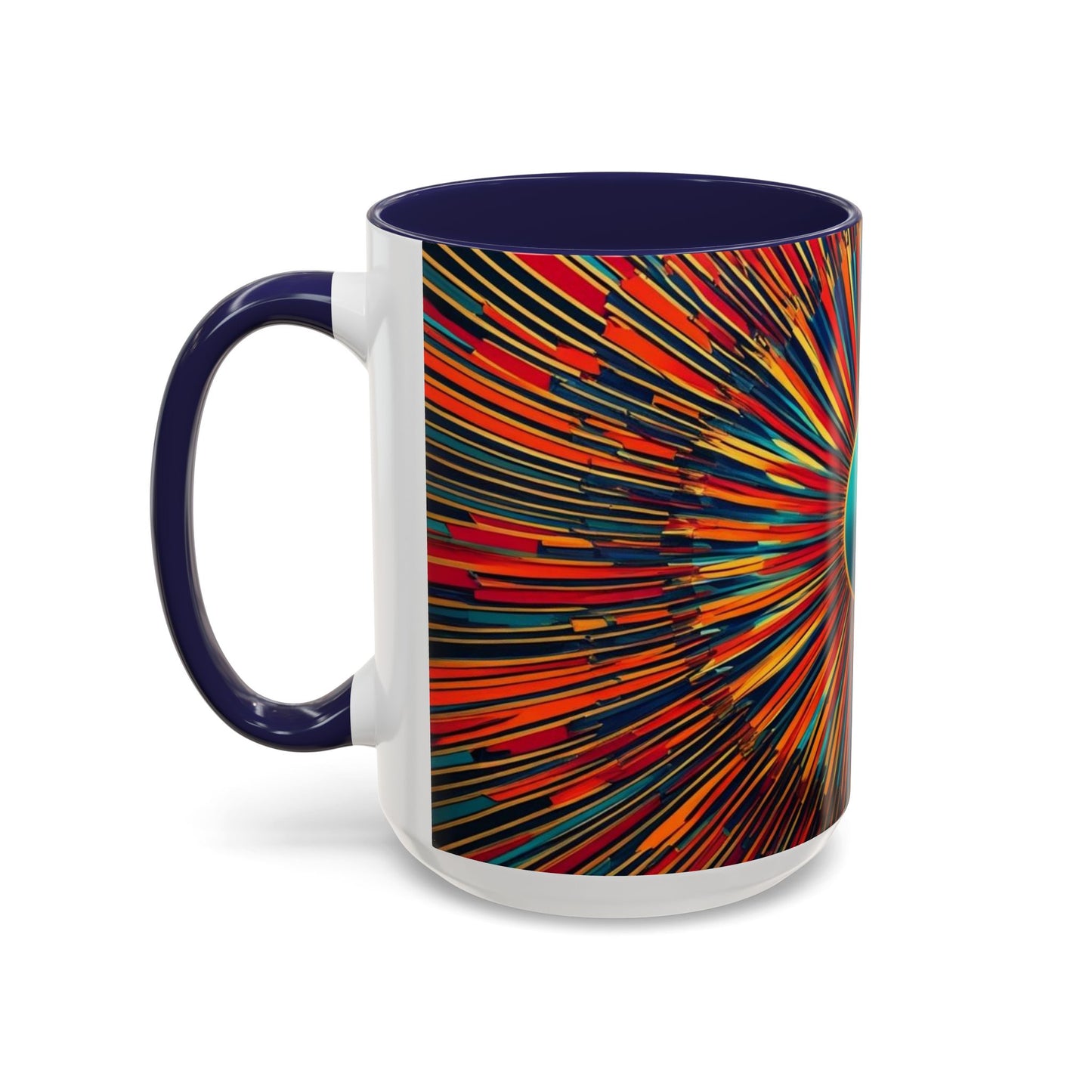 Optical Illusion Accent Mug – Ceramic Coffee Cup