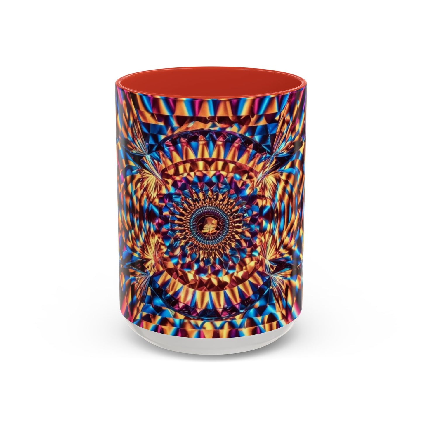 Optical Illusion Accent Mug – Ceramic Coffee Cup