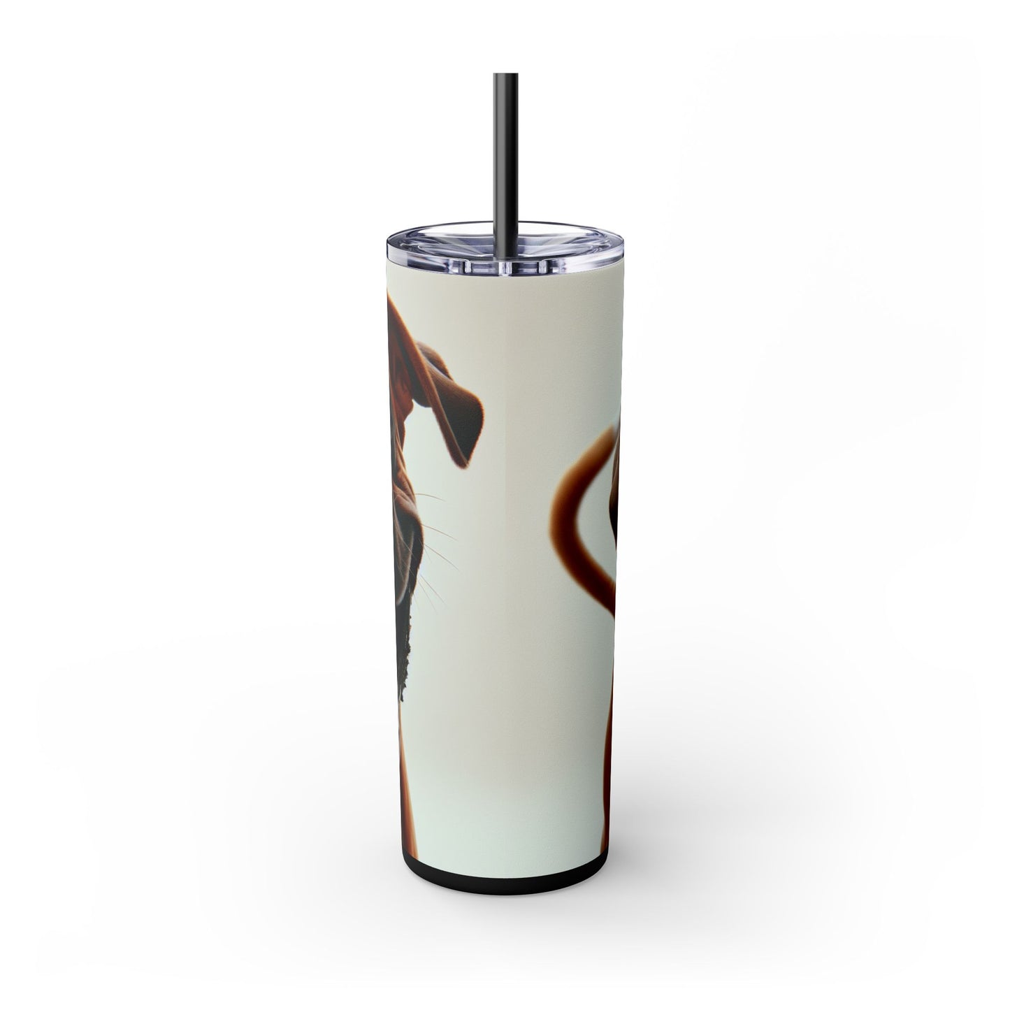 Boxer Skinny Tumbler with Straw, 20oz