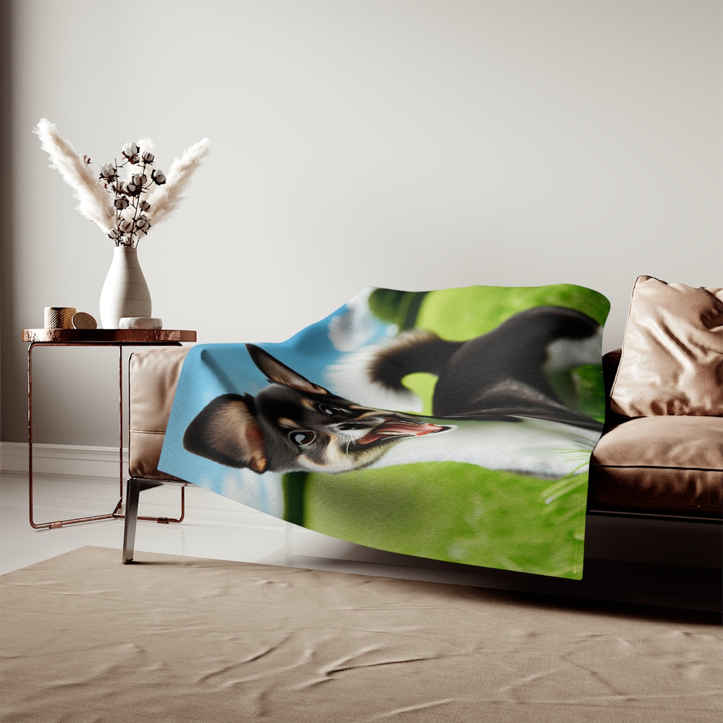 Japanese Terrier Sweatshirt Blanket
