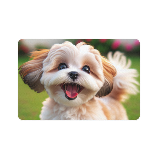 Pet Food Mat (12x18) - Shih-poo