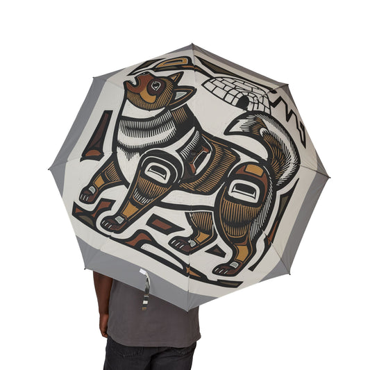Canadian Eskimo Dog Semi-Automatic Foldable Umbrella