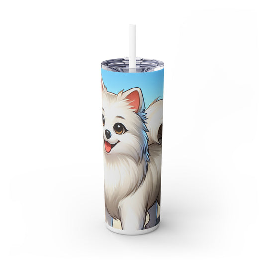 Indian Spitz Tumbler with Straw, 20oz