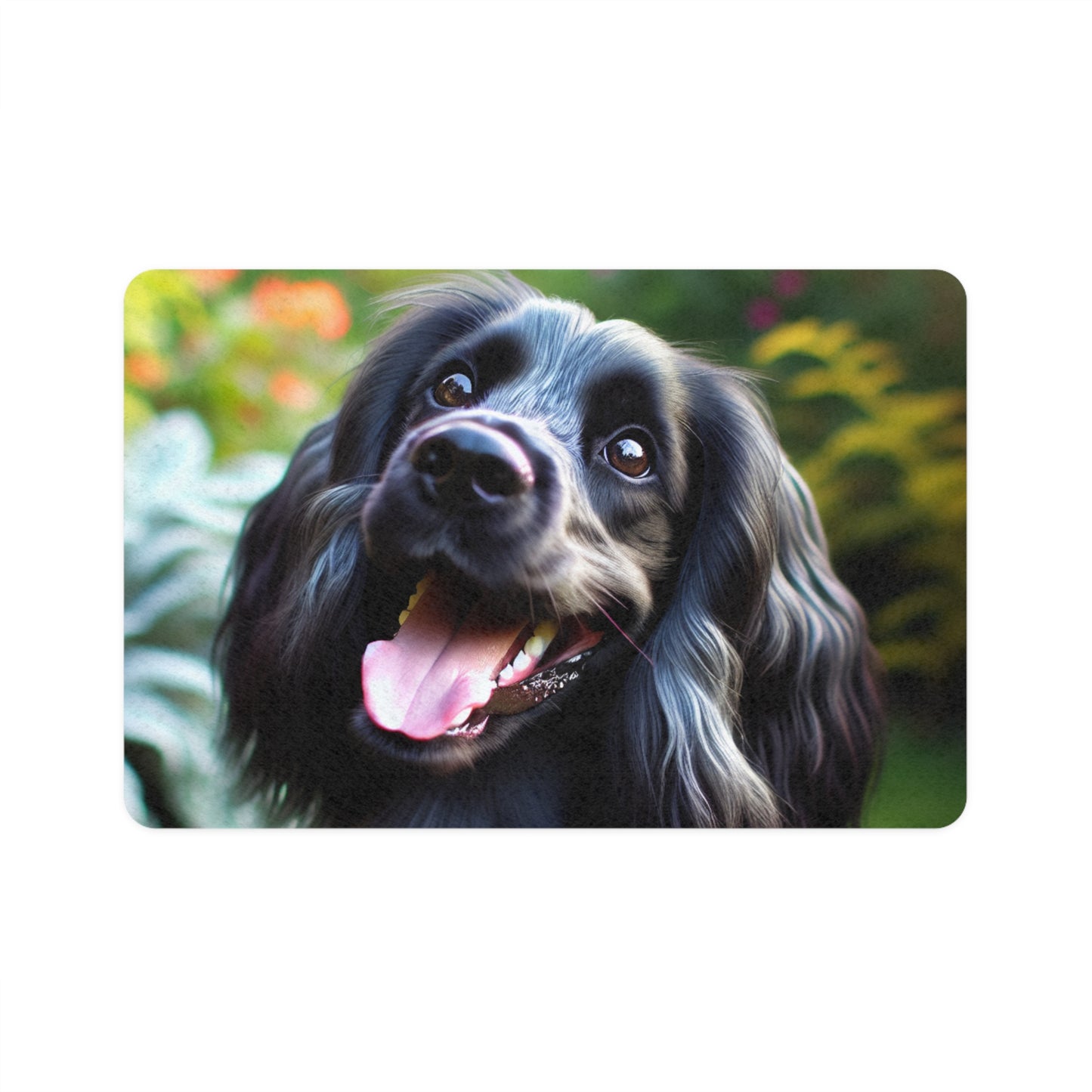 Pet Food Mat (12x18) - Blue Picardy Spaniel