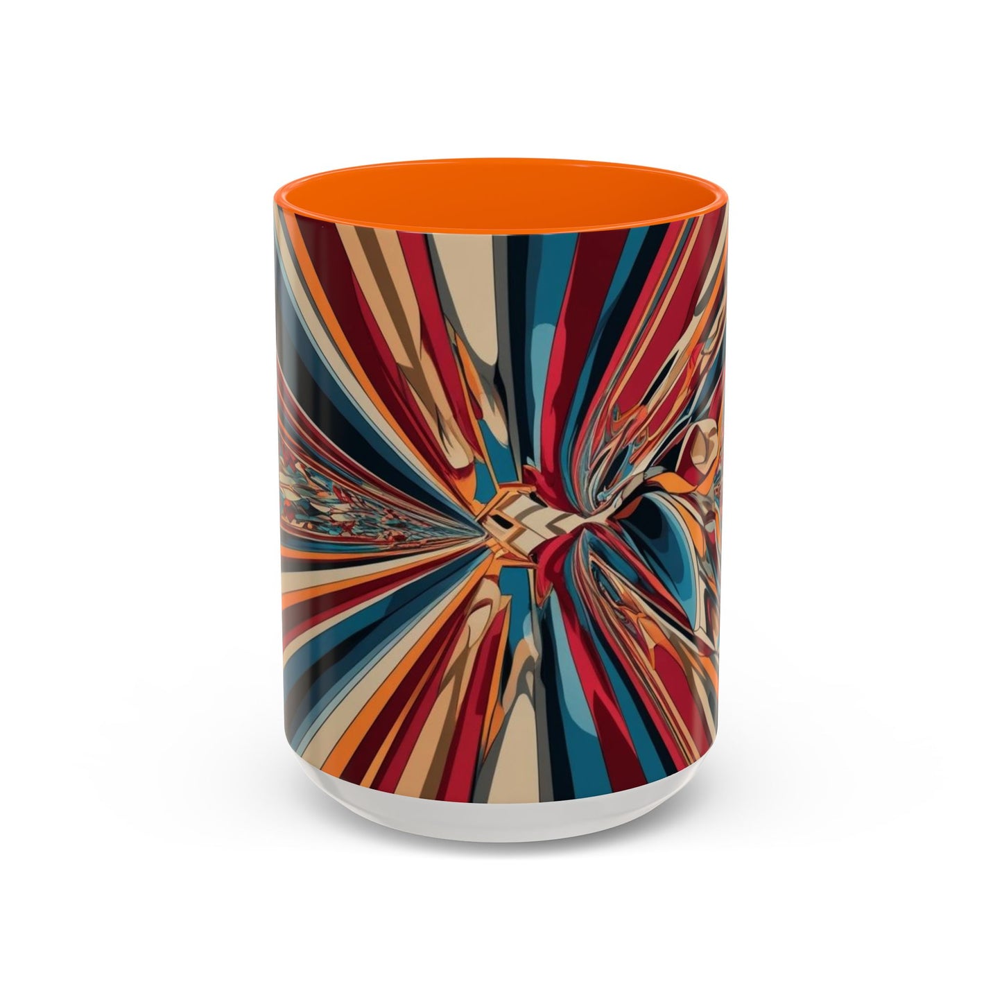 Optical Illusion Accent Mug – Ceramic Coffee Cup