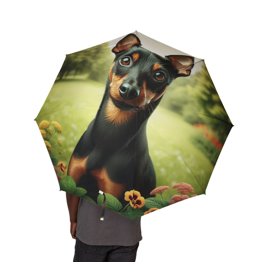 Manchester Terrier Semi-Automatic Foldable Umbrella