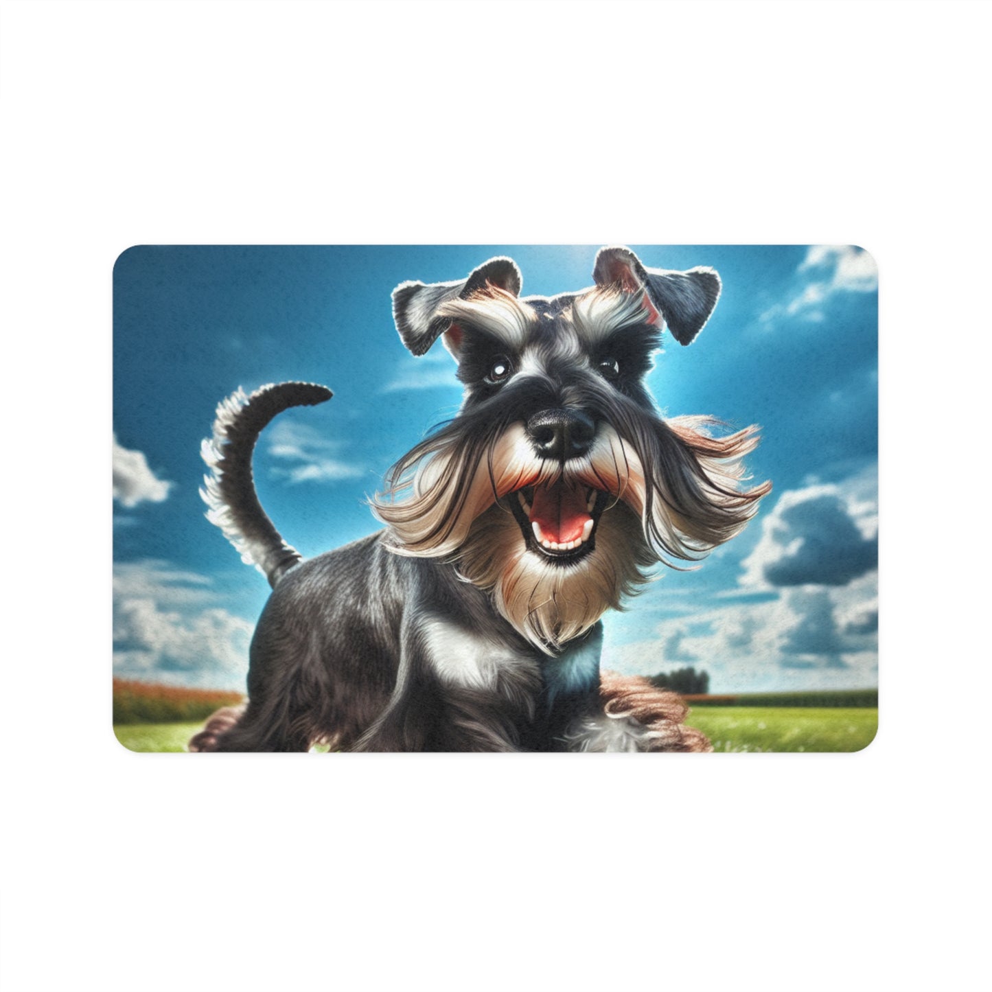 Pet Food Mat (12x18) - Standard Schnauzer