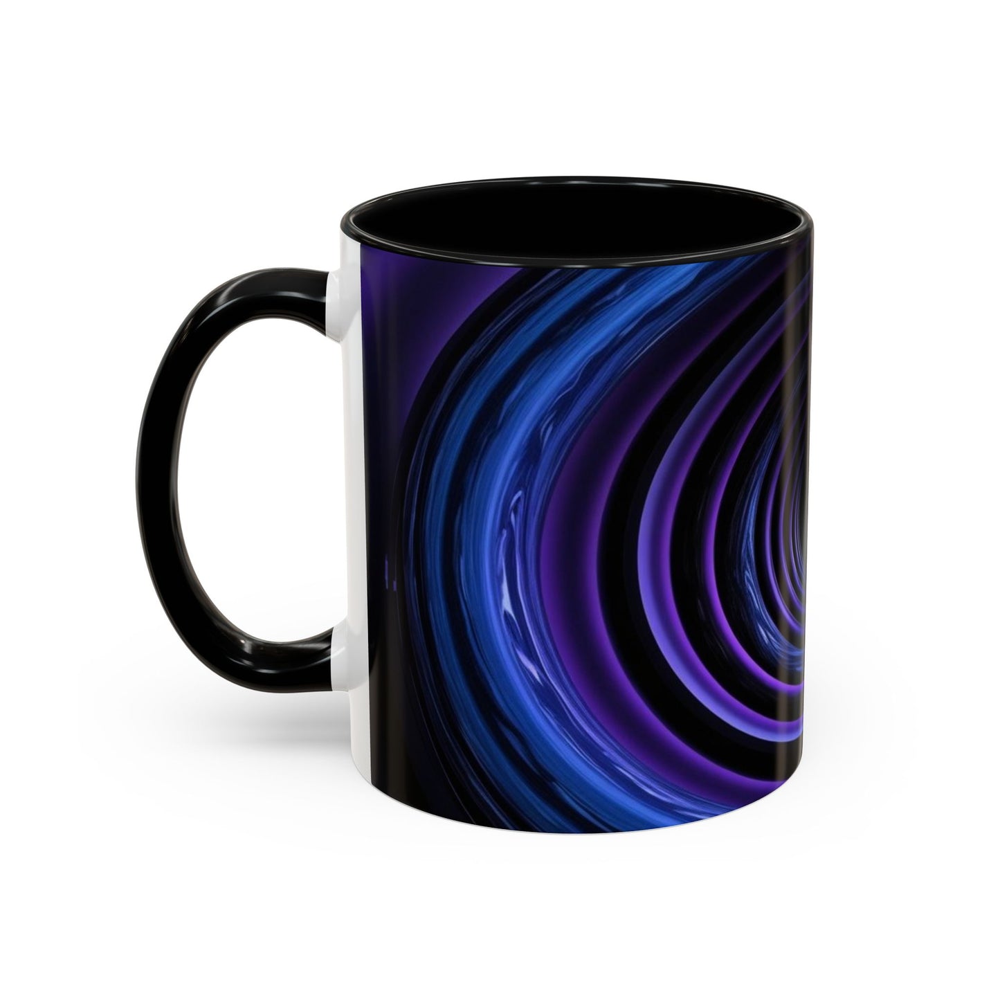 Optical Illusion Accent Mug – Ceramic Coffee Cup