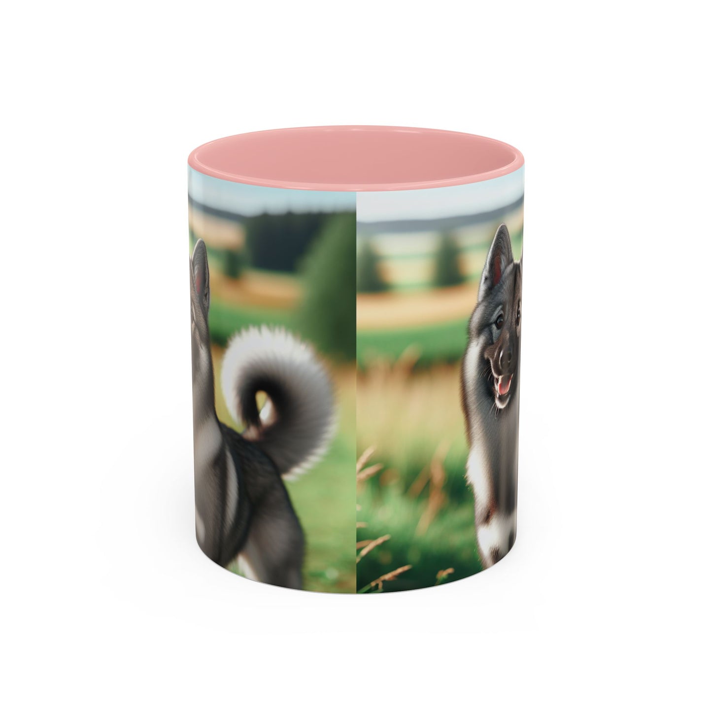 Norwegian Elkhound Accent Coffee Mug - Perfect Gift for Dog Lovers