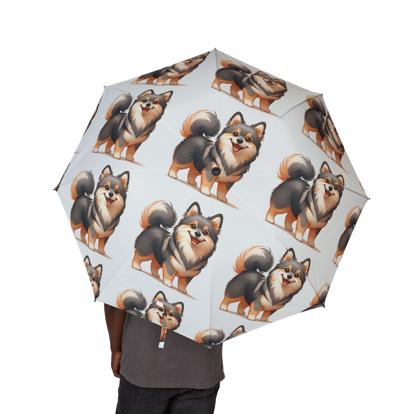 Swedish Vallhund Semi-Automatic Foldable Umbrella