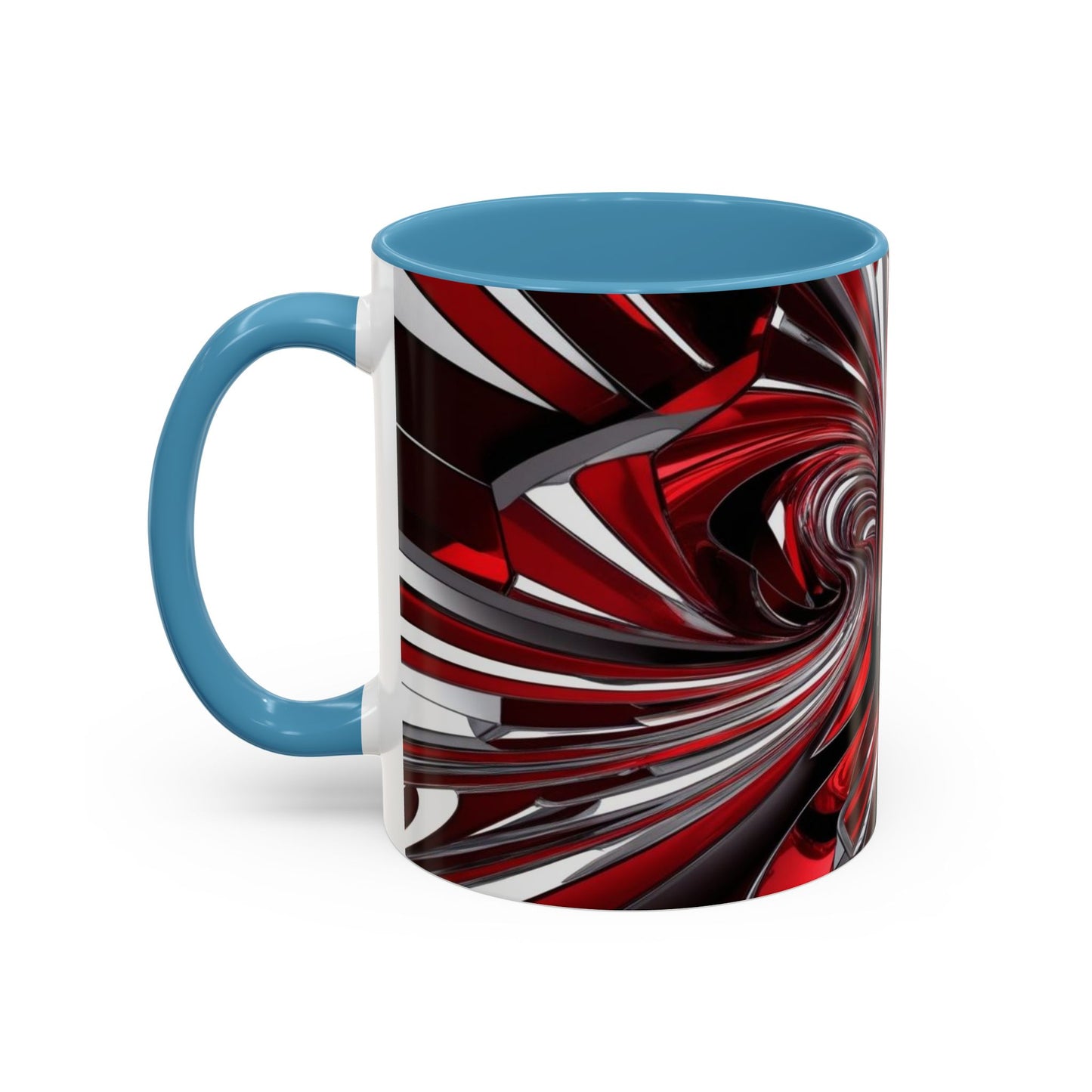 Optical Illusion Accent Mug – Ceramic Coffee Cup