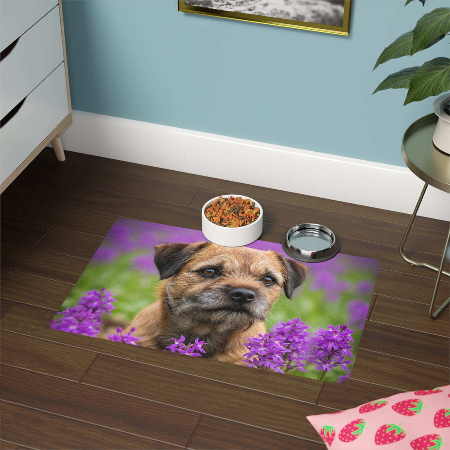 Pet Food Mat (12x18) - Border Terrier