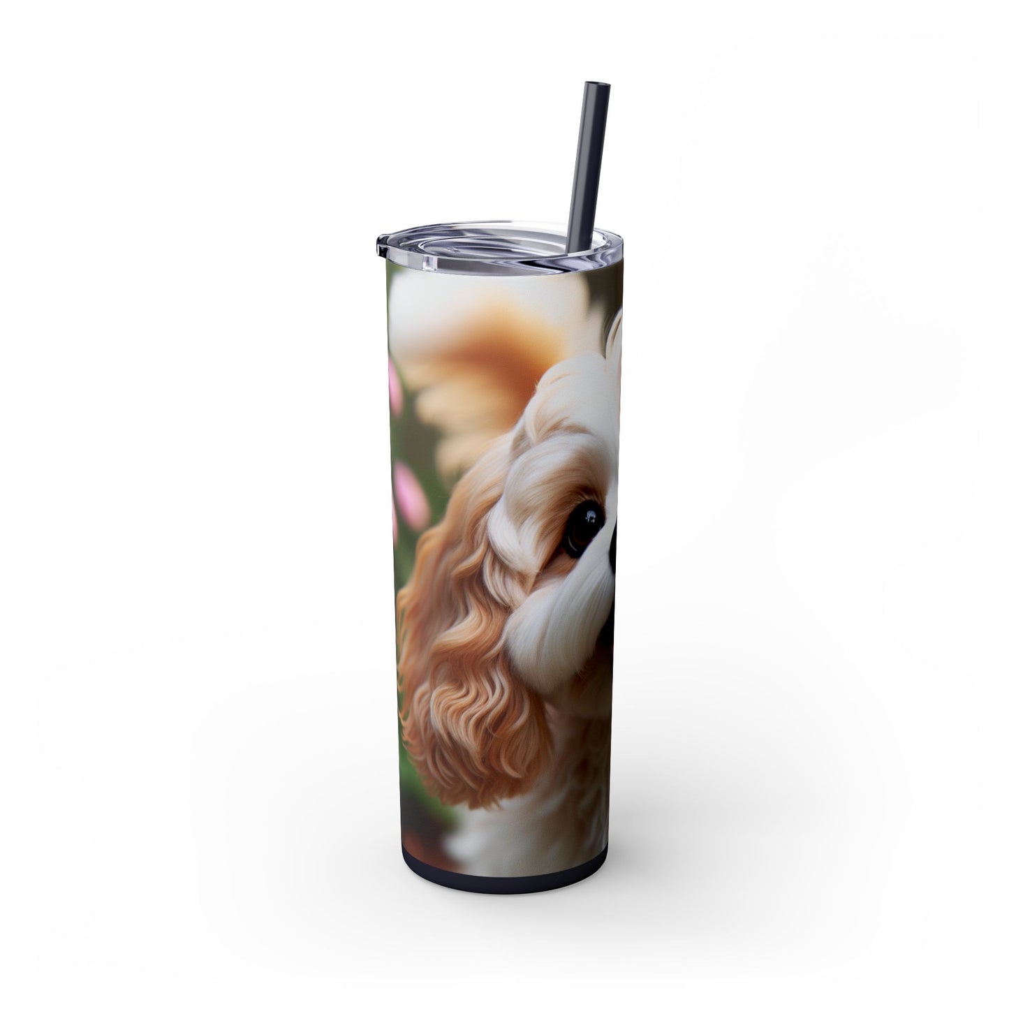 Skinny Tumbler with Straw – 20 oz Stainless Steel Cup