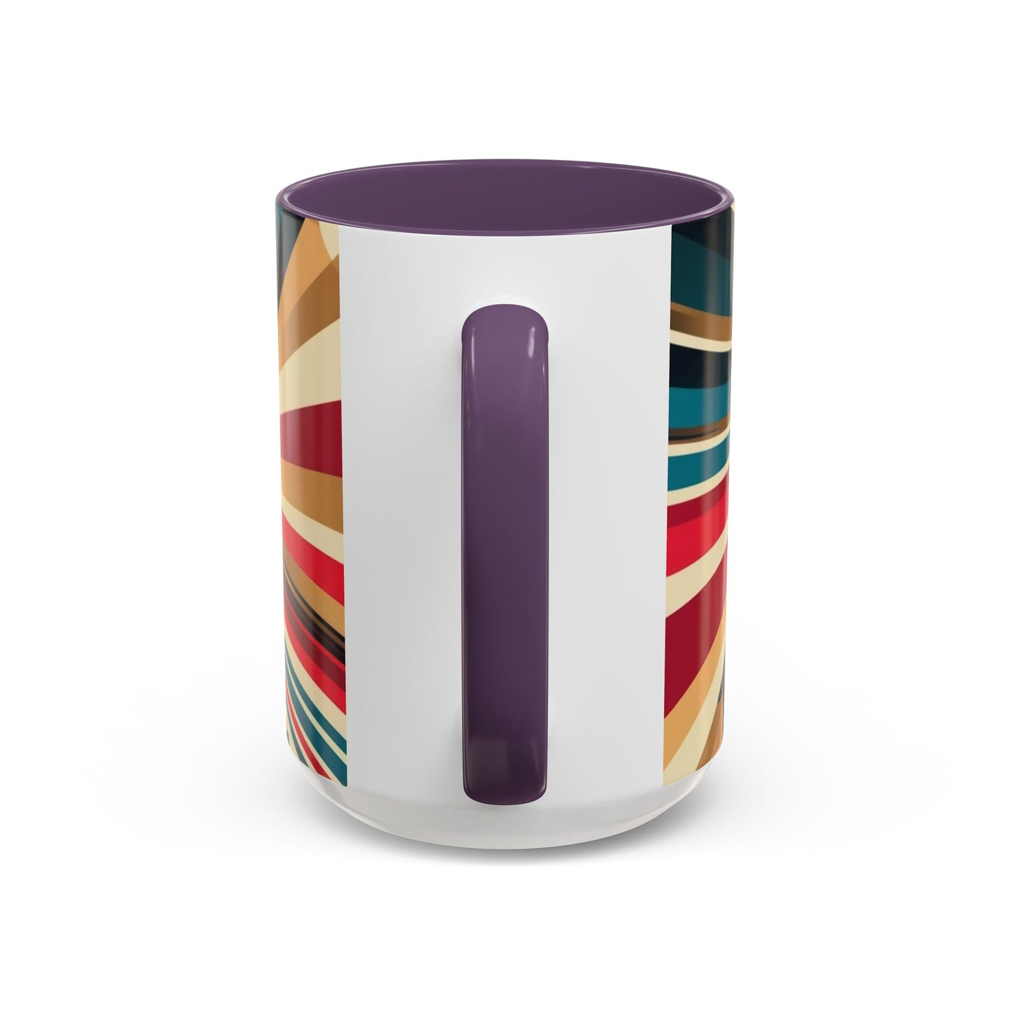 Optical Illusion Accent Mug – Ceramic Coffee Cup