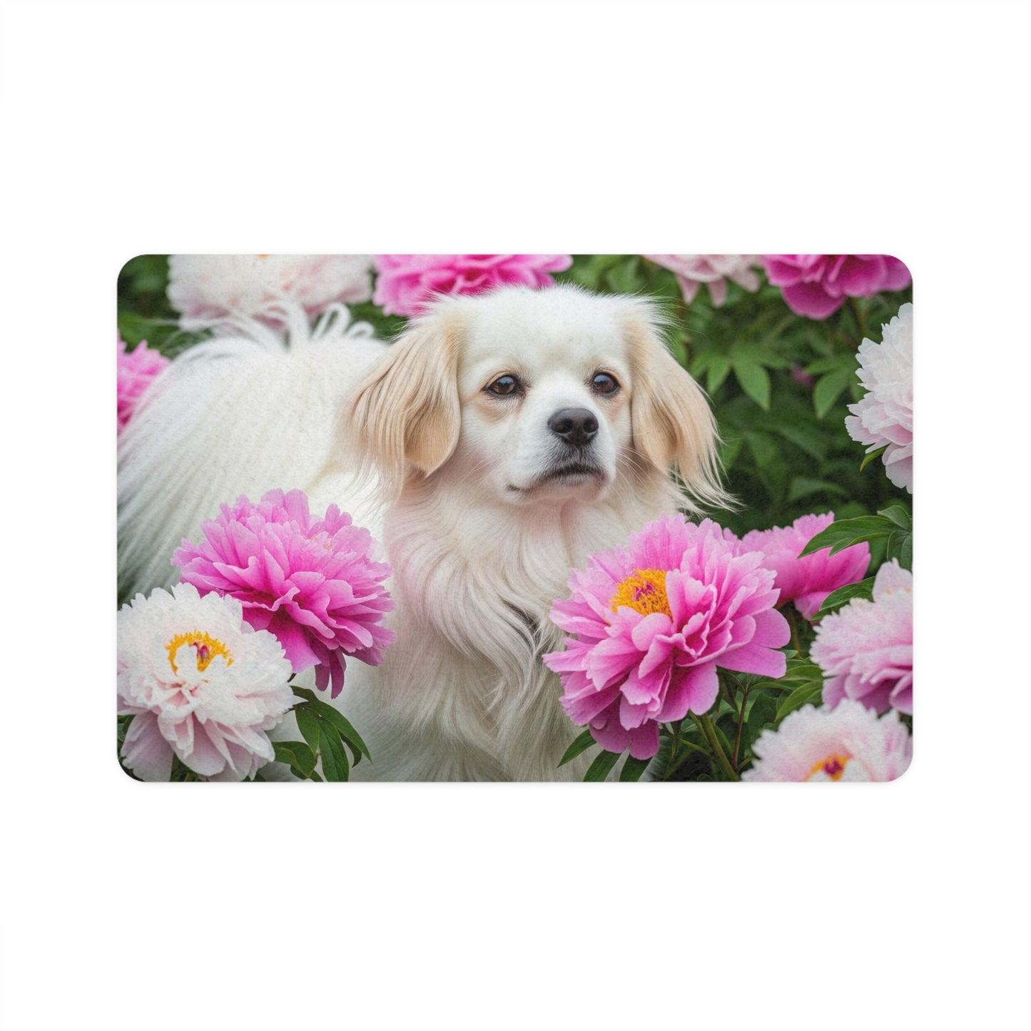 Pet Food Mat (12x18) - Tibetan Spaniel