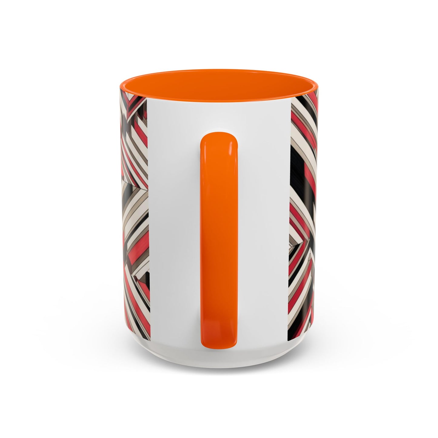 Optical Illusion Accent Mug – Ceramic Coffee Cup