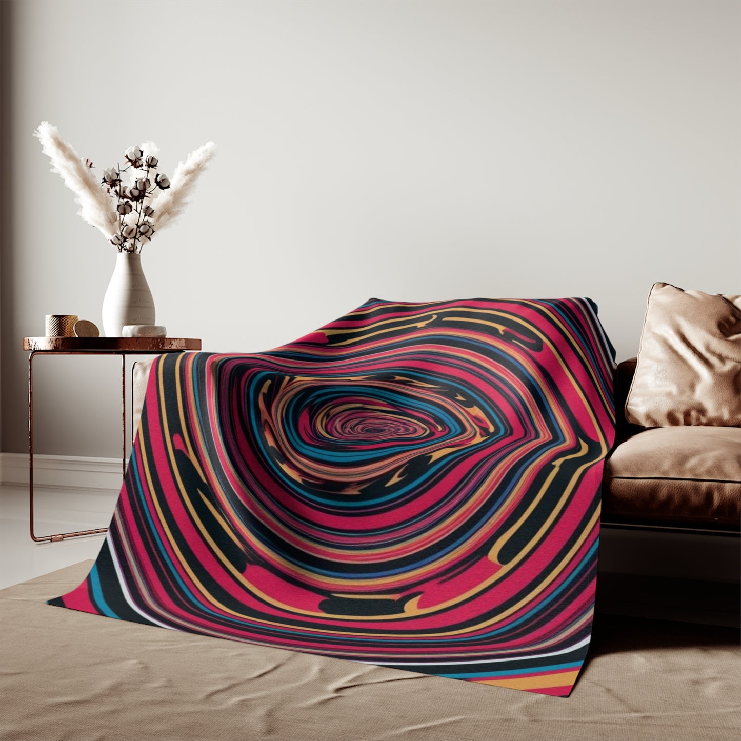 Optical Illusion Sweatshirt Blanket