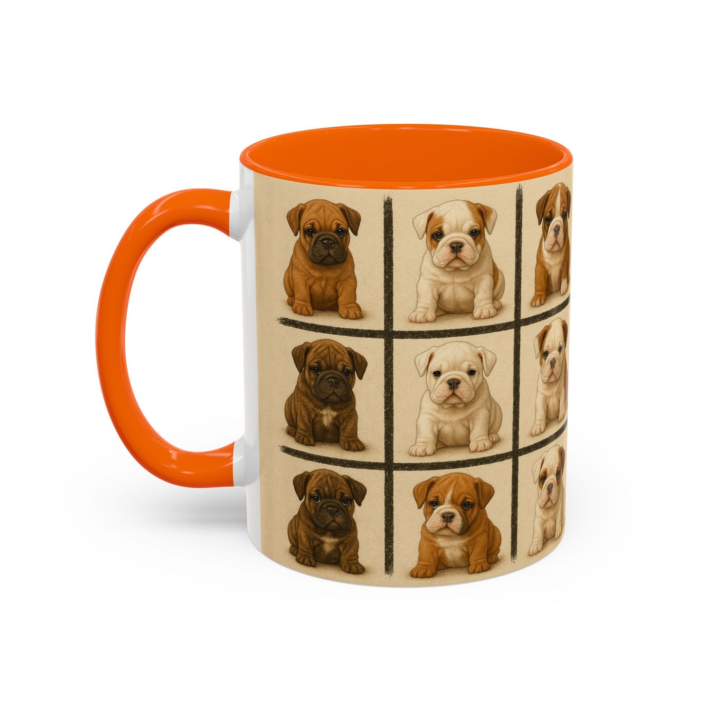 Bulldog puppies Accent Coffee Mug - Perfect Gift for Dog Lovers
