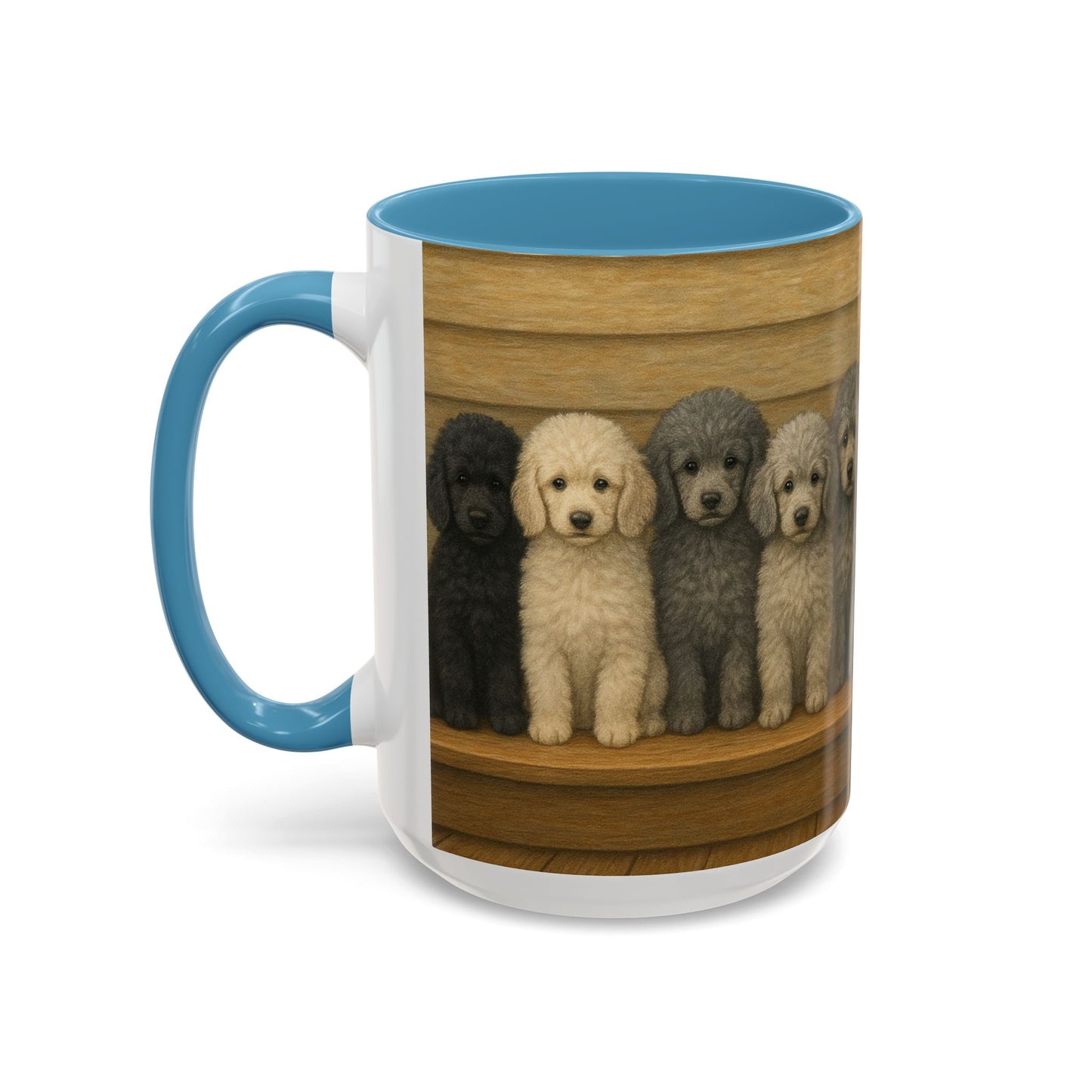 Mug à café décoratif avec motif chiots caniches - Cadeau idéal pour les amoureux des chiens