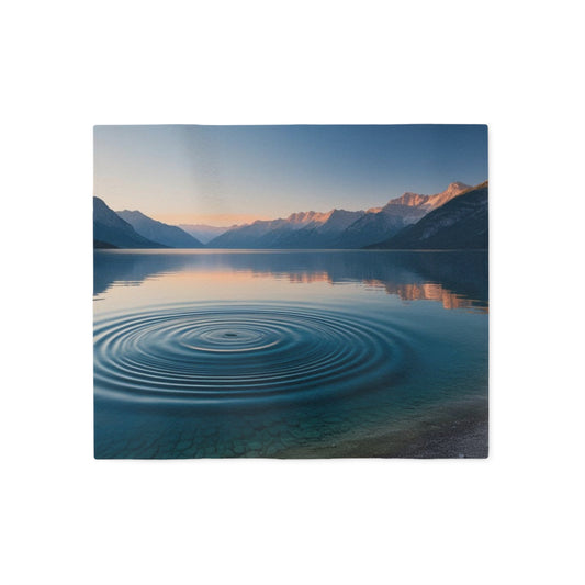 Ripple in a Mountain Lake Sweatshirt Blanket