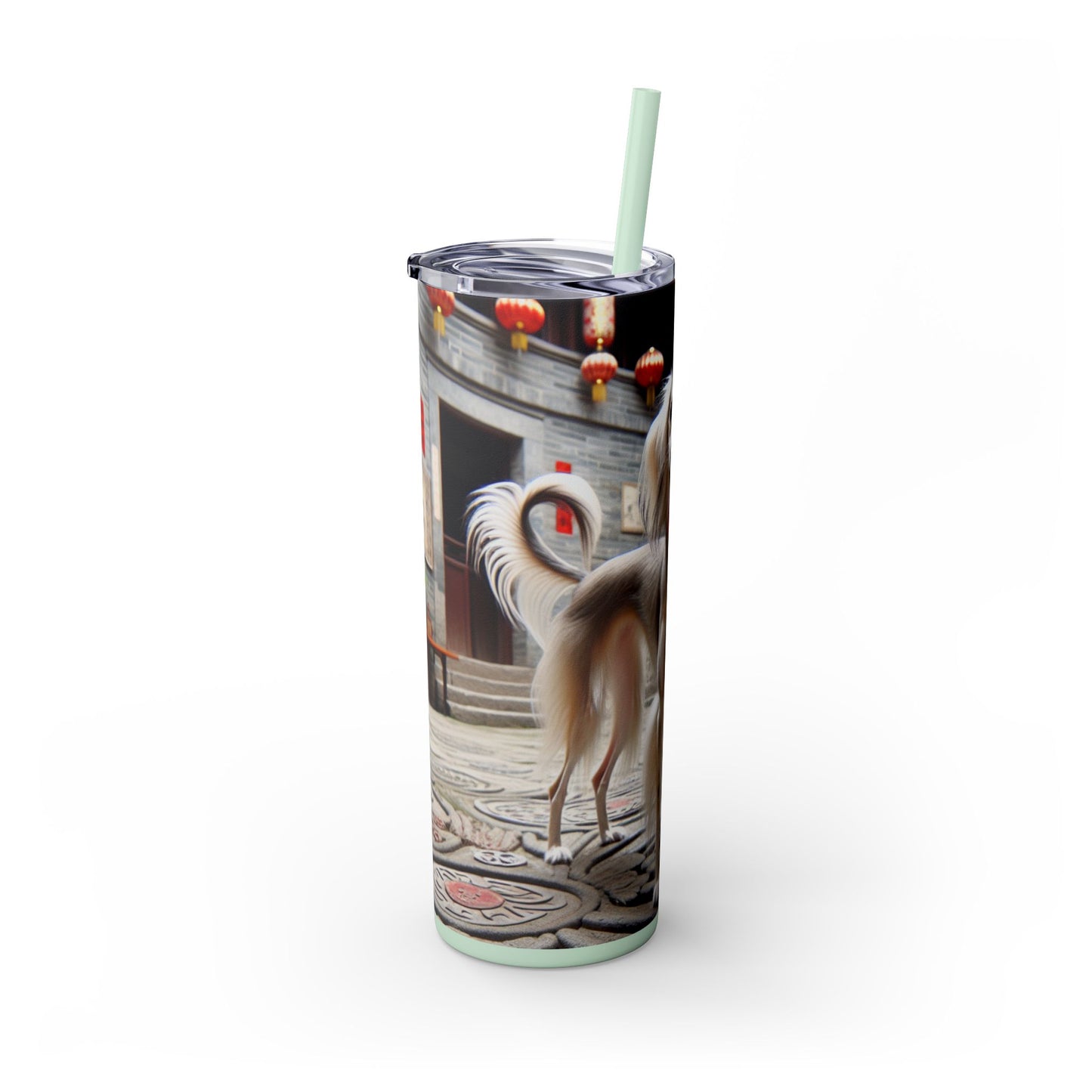 Gobelet Saluki chinois avec paille, 590 ml