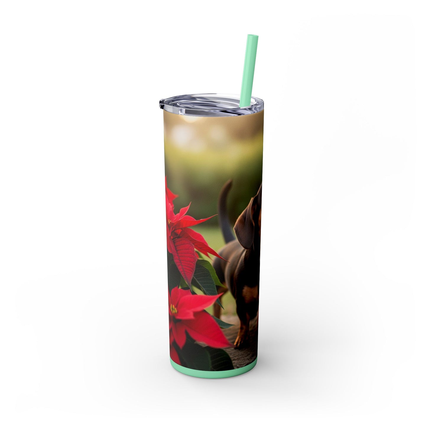 Skinny Tumbler with Straw – 20 oz Stainless Steel Cup