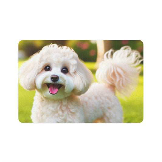 Pet Food Mat (12x18) - Maltipoo