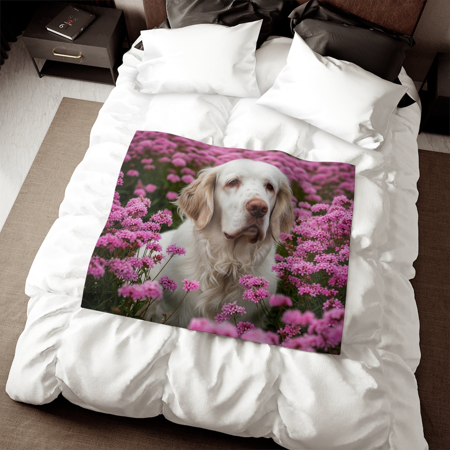 Clumber Spaniel Sweatshirt Blanket