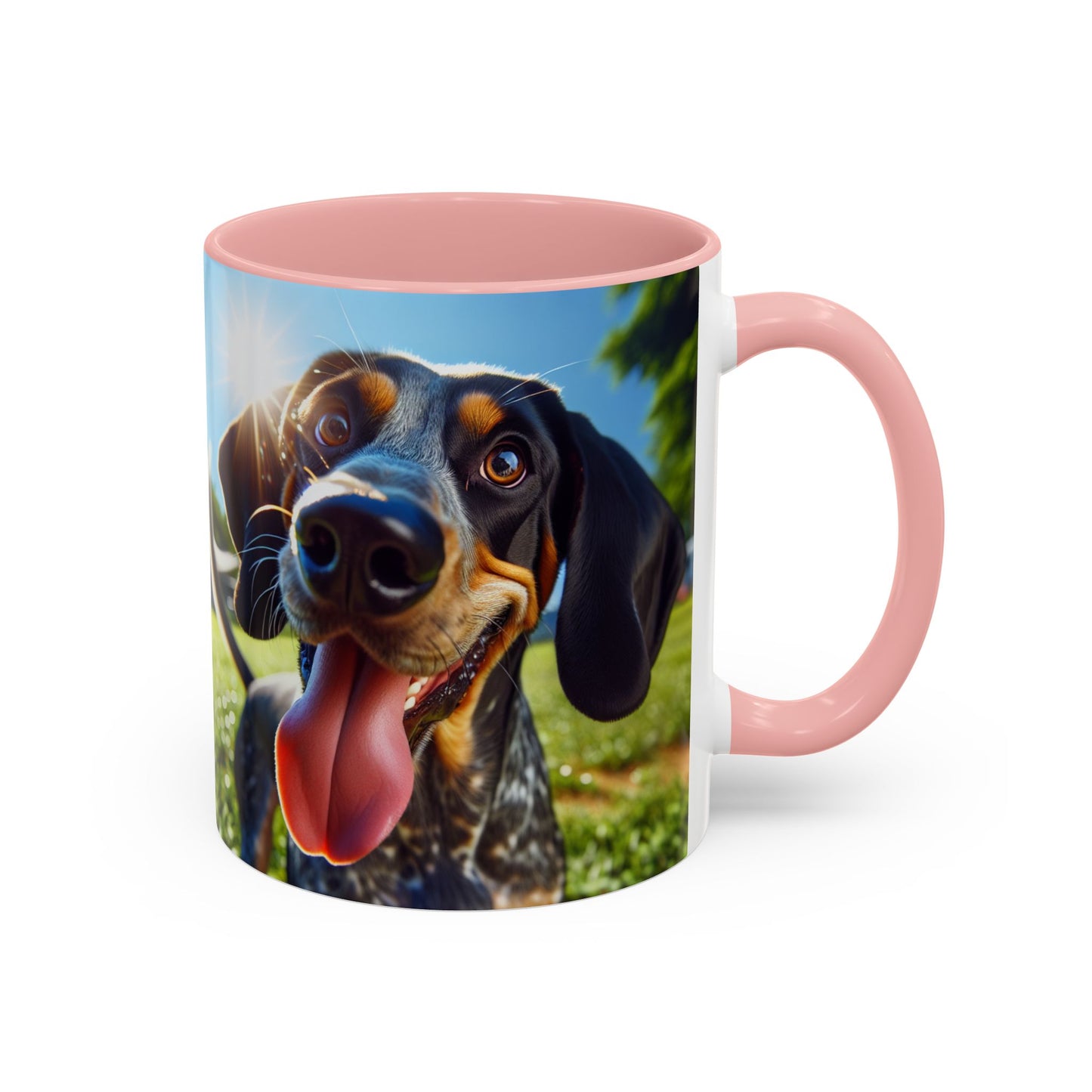 Bluetick Coonhound Accent Coffee Mug - Perfect Gift for Dog Lovers