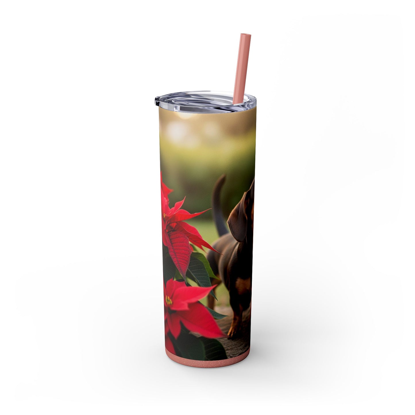 Skinny Tumbler with Straw – 20 oz Stainless Steel Cup