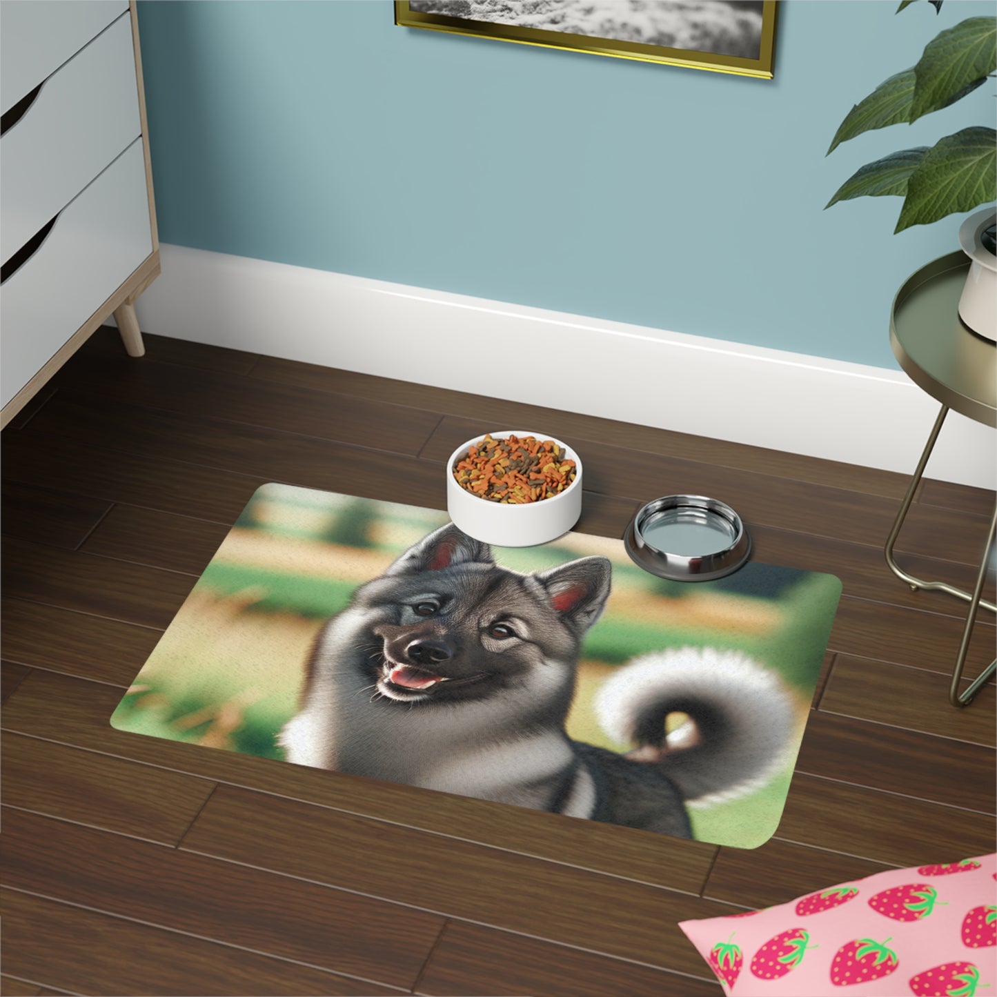 Pet Food Mat (12x18) - Norwegian Elkhound