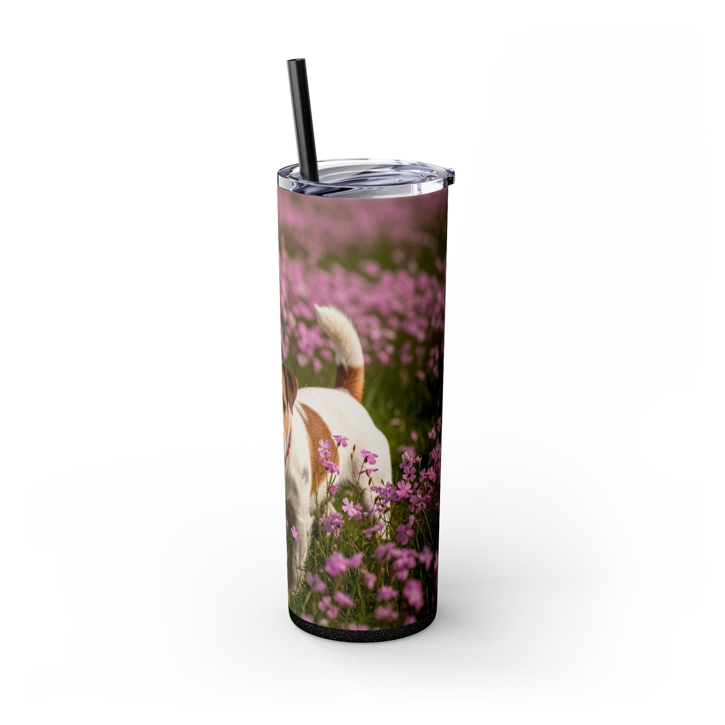 Parson Russell Terrier Skinny Tumbler with Straw, 20oz