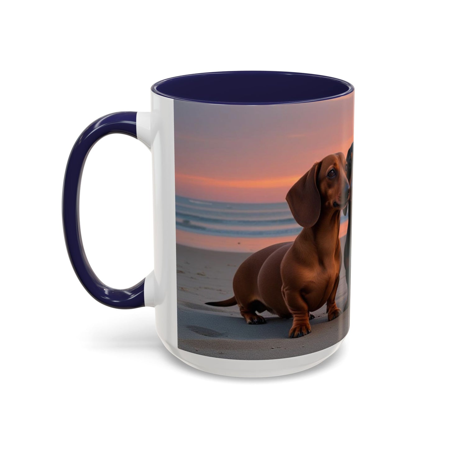 Dachshund Love Accent Coffee Mug - Perfect Gift for Dog Lovers