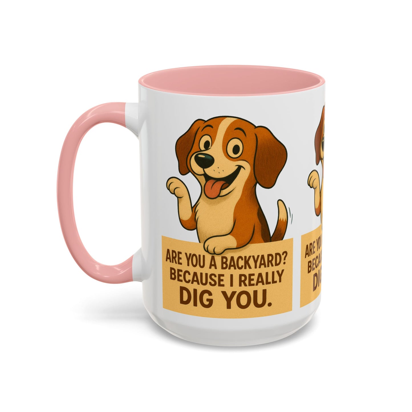 Backyard Dig Accent Coffee Mug - Perfect Gift for Dog Lovers