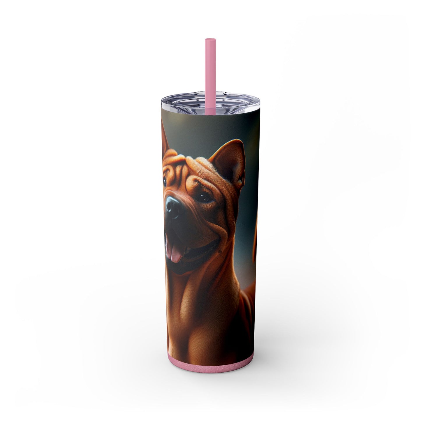 Gobelet isotherme de Chongqing (Chine) avec paille, 590 ml (20 oz).