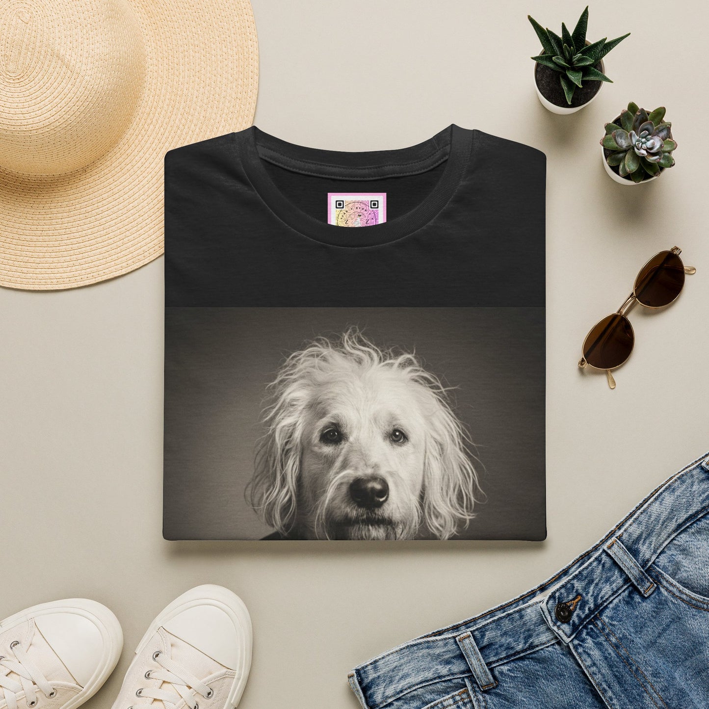 Canine Canvas Collection: Einstein/Sasse Homage Tee Shirt