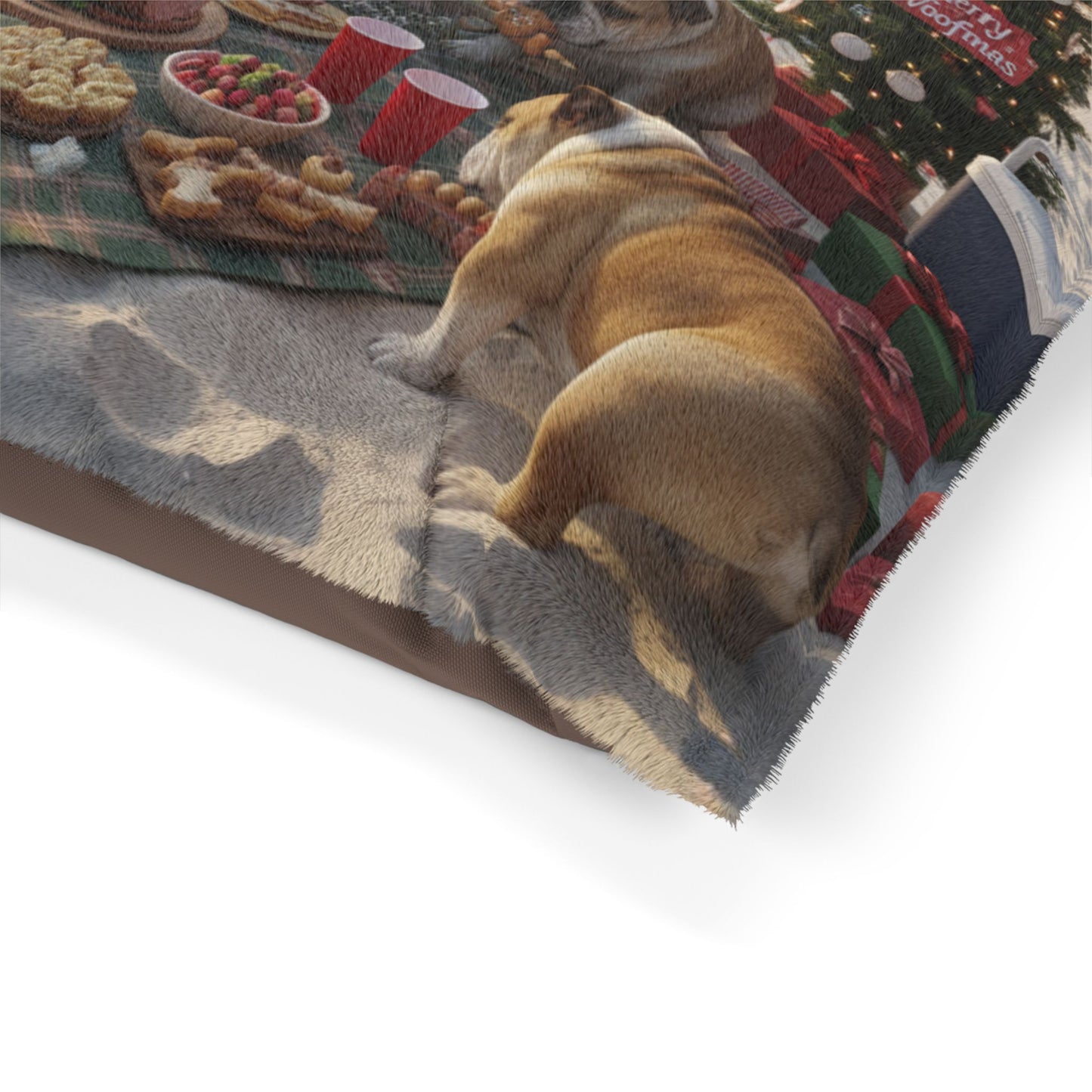 Bulldogs Beach Holiday Picnic Pet Bed