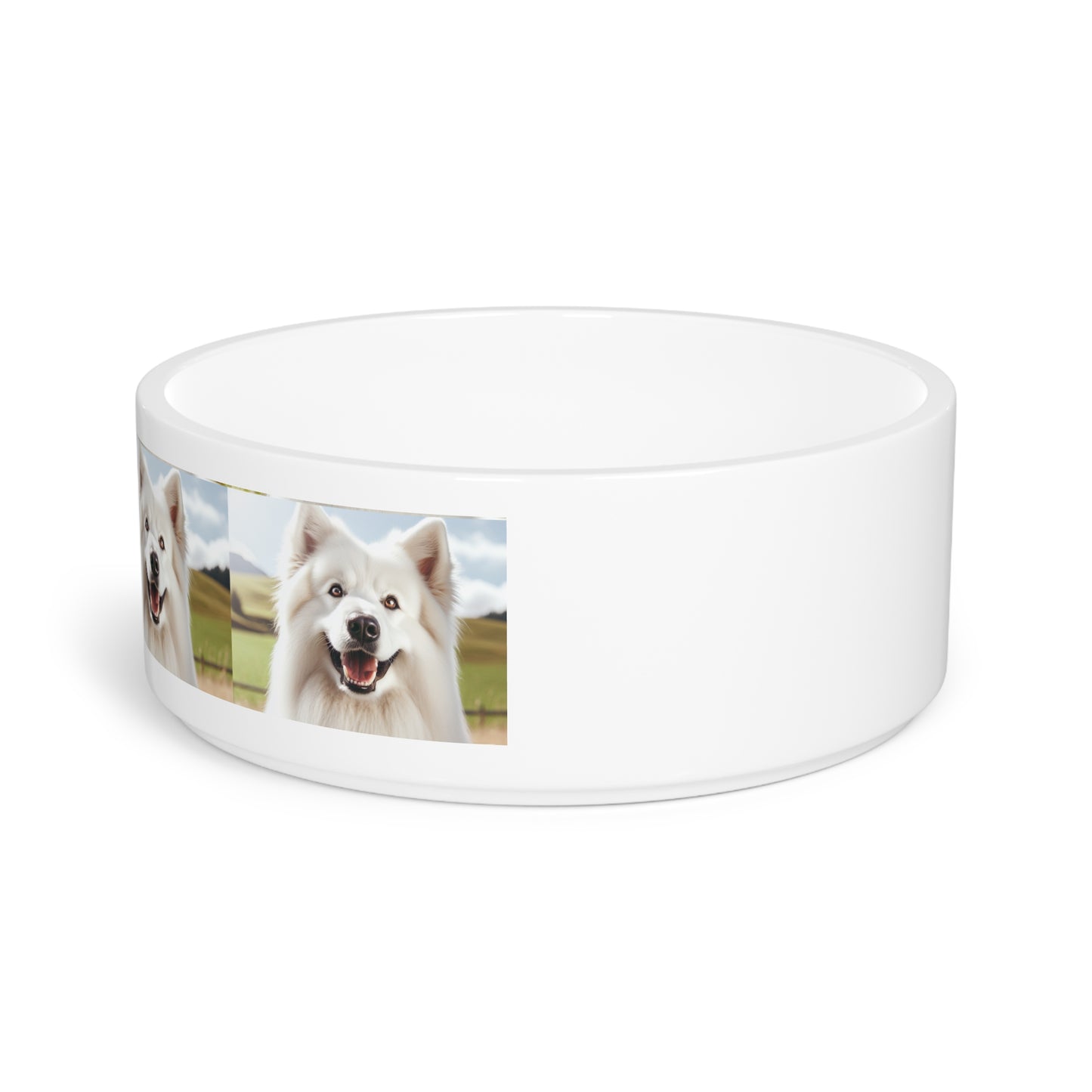 White Swiss Shepherd Dog Pet Bowl