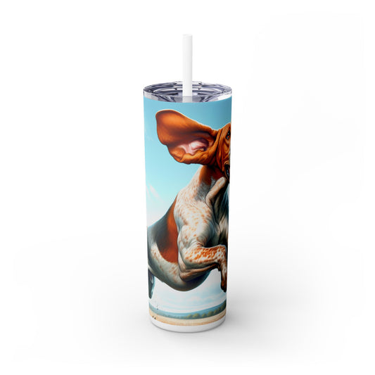 American English Coonhound Tumbler with Straw, 20oz