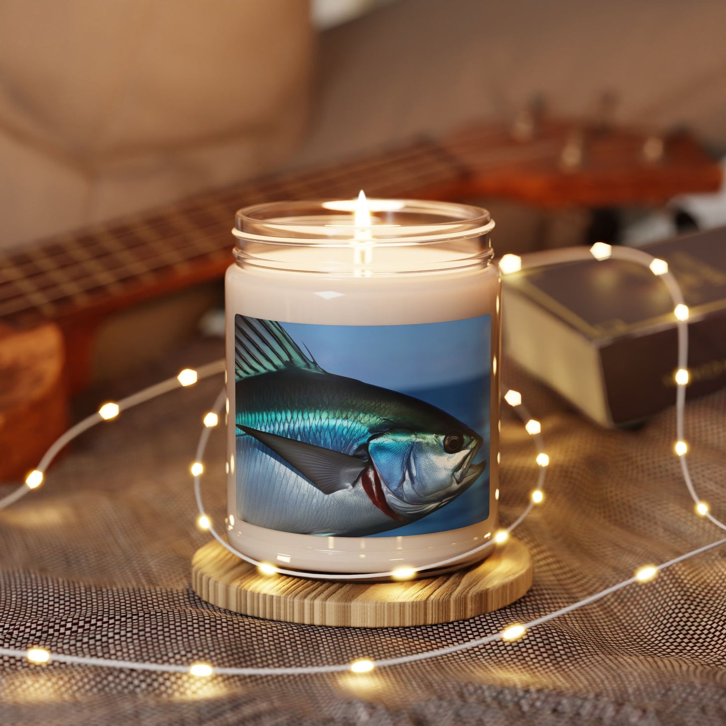 Close Up of a Sailfish's Fin- Scented Soy Candle, 9oz