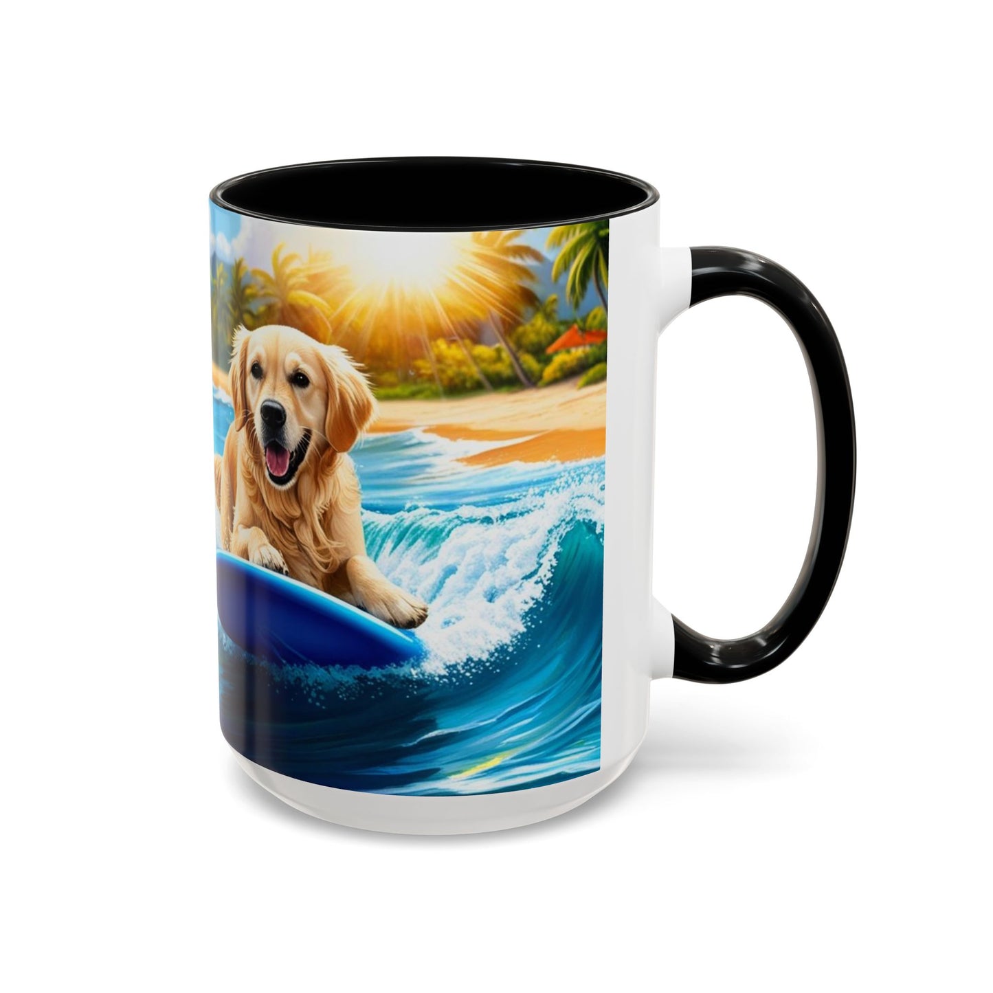 Taza de café con detalles de Surf Dogs: el regalo perfecto para los amantes de los perros