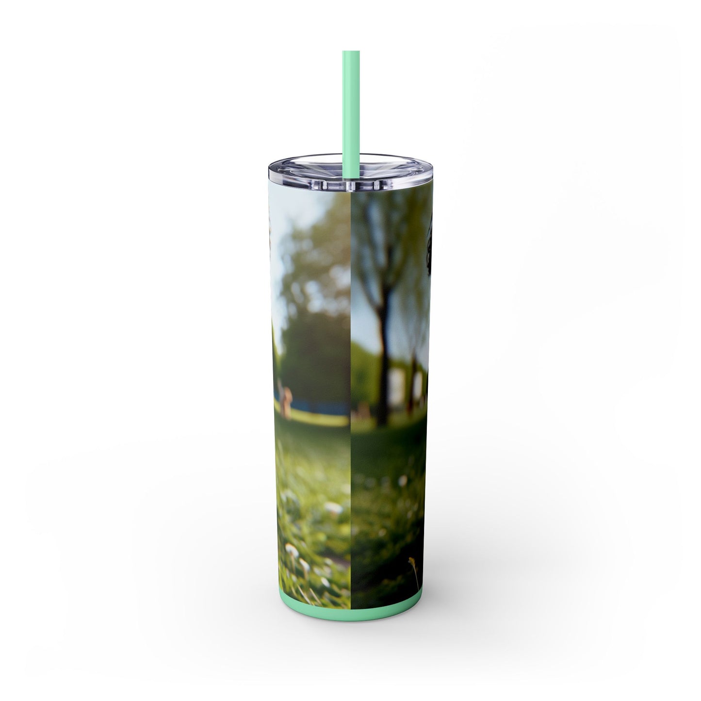 Pumi Skinny Tumbler with Straw, 20oz