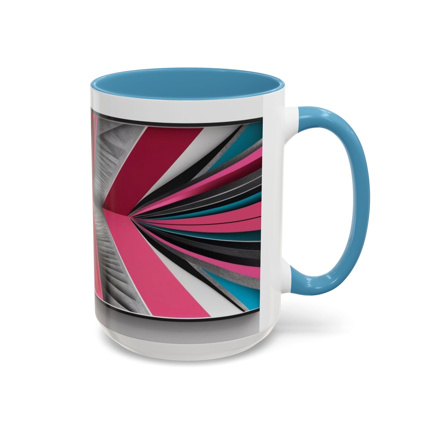 Optical Illusion Accent Mug – Ceramic Coffee Cup