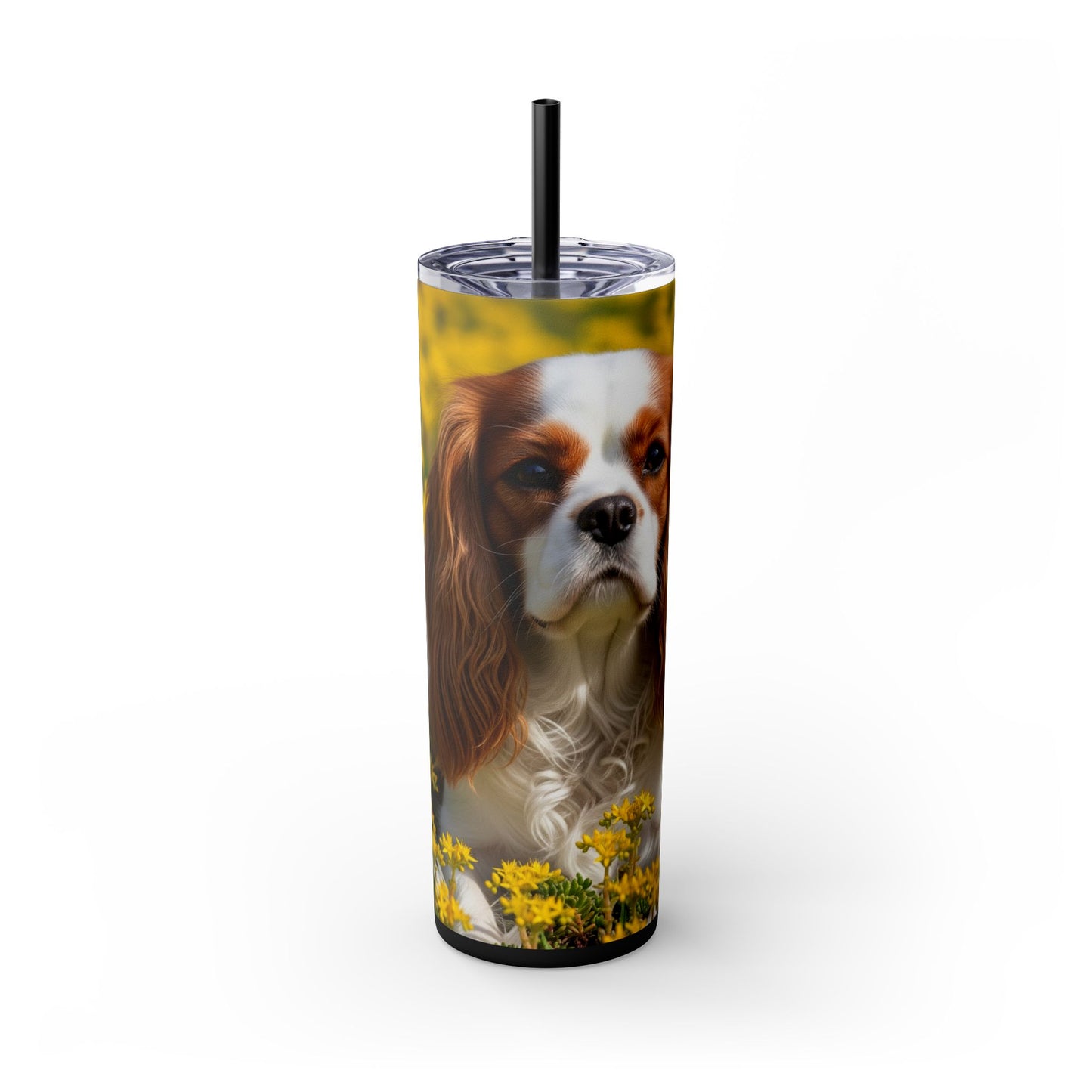 Skinny Tumbler with Straw – 20 oz Stainless Steel Cup